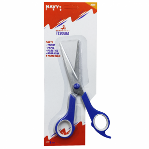 TESOURA DE METAL CABO DE PLASTICO 5
