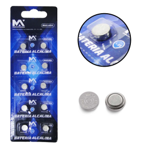 BATERIA ALCALINA AG4 LR626 C/10 UN. 1,5V MAX-AG4