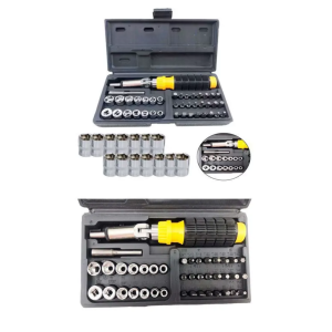 KIT FERRAMENTAS MALETA BASICAS  INTERCAMBEAVEIS C/41PÇS BOM-3904