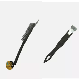 ESCOVA DE AÇO 6 FILEIRAS COM RASPADOR 27CM  STARTOOLS AR0466