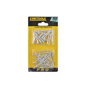 KIT DE REBITES 50 PCS 20 5X10MM E 30 4X8MM STARTOOLS AR0297