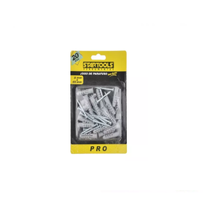 KIT DE PARAFUSO COM BUCHA 8MM COM 20 KITS STARTOOLS AR0275
