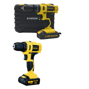 PARAFUSADEIRA  RECARREGAVEL NA MALETA C/2 BATERIAS 21V  BOM-9969