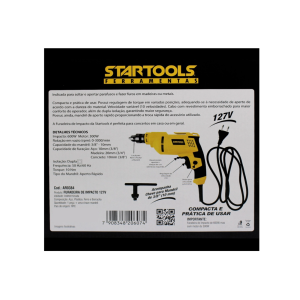 FURADEIRA DE IMPACTO 600W 127V  STARTOOLS AR0384