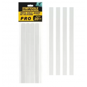 REFIL COLA DE SILICONE GROSSA 11MM X 20CM COM 4 UN. STARTOOLS AR0247