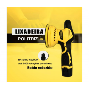 LIXADEIRA POLITRIZ RECARREGAVEL C/2 BATERIAS 12V  BOM-9711