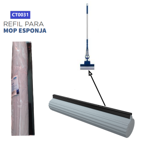 REFIL MOP ESPONJA CLEAN TECH CT0031
