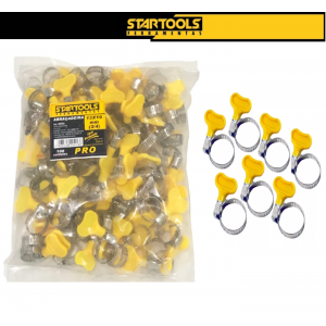 ABRAÇADEIRA DE AÇO INOX 13X19 MM AMERICA BORBOLETA PACOTE C/ 100 PCS STARTOOLS AR0262