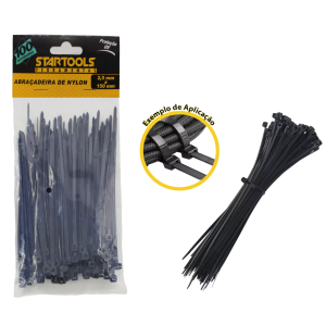 ABRAÇADEIRA DE NYLON ENFORCA GATO 2,5 X 150 MM COM 100 PCS AR0141