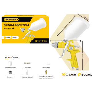 PISTOLA PARA PINTURA  BOM-8001