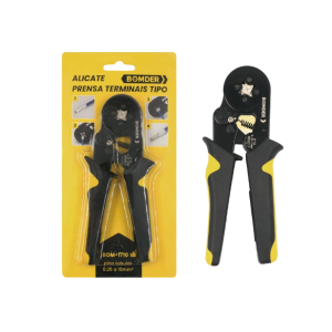 ALICATE PRENSA TERMINAIS TIPO PINO TUBOLAR 0,25 A 10MM² BOM-1710