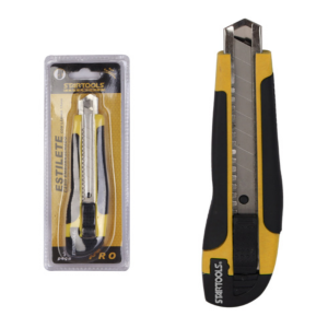ESTILETE CABO EMBORRACHDO COM LAMINA 18MM STARTOOLS AR0629