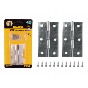 KIT DOBRADIÇAS DE AÇO 3
