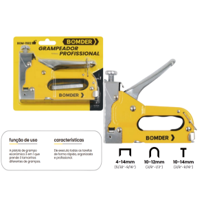 GRAMPEADOR MANUAL PARA TAPECEIRO 4-14MM BOM-1502