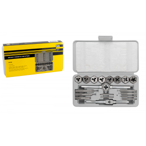 JOGO DE MACHO E COSSINETES P/ FAZER ROSCA COM 20 PCS EDA OGI 018207