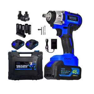 CHAVE DE IMPACTO RECARREGAVEL C/2 BATERIAS 48V EXBOM CI6480