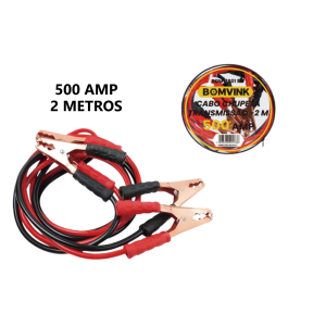 CABO DE TRANSMISSÃO DE CARGA PARA BATERIA 2 METROS 500 AMP BOM-1801