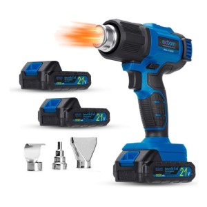 SOPRADOR TÉRMICO 320W PORTÁTIL RECARREGÁVEL COM 02 BATERIAS 21V 10000MAH  ST5000