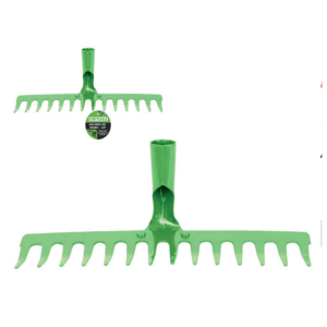 RASTELO ANCINHO DE FERRO 14 DENTES VERDE SEM CABO STARTOOLS AR0461