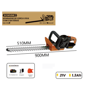 APARADOR DE CERCA VIVA RECARREGAVEL C/2 BATERIAS 21V  BOM-9112