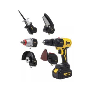 PARAFUSADEIRA NA MALETA MULTIFUNCIONAL 6 EM 1 RECARREGAVEL C/2 BATERIAS 21V  BOM-9712