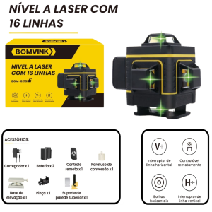 NIVEL A LASER COM 16 LINHAS BOM-6213