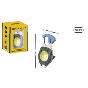 MINI LANTERNA CHAVEIRO MULTIFUNCIONAL RECARREGAVEL USB BOM-4320