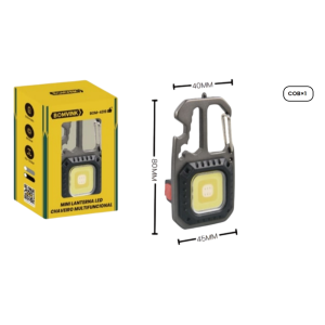 MINI LANTERNA LED CHAVEIRO MULTIFUNCIONAL RECARREGAVEL USB BOM-4319