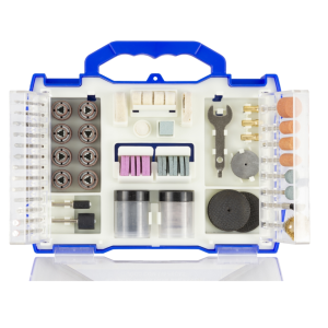 KIT FERRAMENTAS MALETA ACESSORIOS PARA MINI RETIFICA C/ 145 PÇS  EDA 9QR