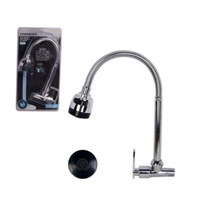 TORNEIRA INOX GOURMET COM DUCHA PARA COZINHA DE PAREDE STARTOOLS AR0789