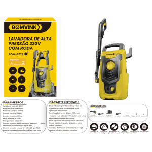 LAVADORA DE ALTA PRESSÃO 220V 1600W BOM-7012
