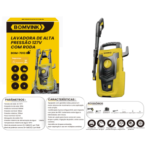 LAVADORA DE ALTA PRESSÃO 127V 1600W BOM-7013