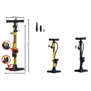 BOMBA DE AR  MANUAL COM MANÔMETRO BOM-8807