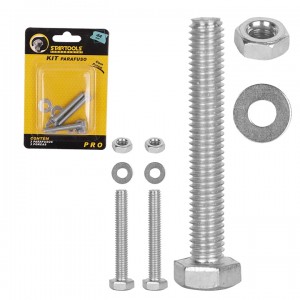 KIT DE PARAFUSO COM PORCA 44MM COM 3 KITS STARTOOLS AR0682