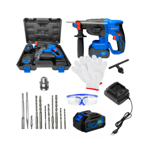 MARTELETE PERFURADOR C/ 2 BATERIA 48V 2.0AH 4500IPM EXBOM ME2020