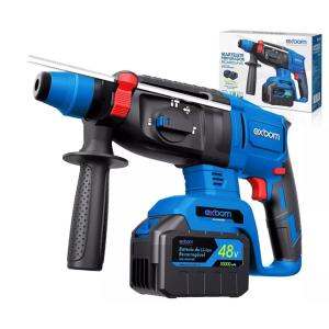 MARTELETE PERFURADOR C/ 2 BATERIA 48V 3.0AH 4700IPM EXBOM ME4030
