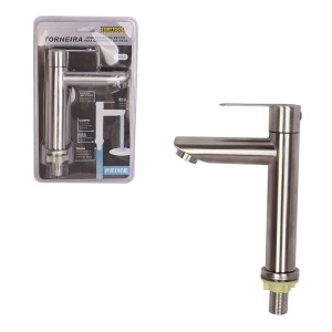 TORNEIRA INOX ESCOVADO RETRO PARA LAVATORIO DE MESA STARTOOLS AR0787