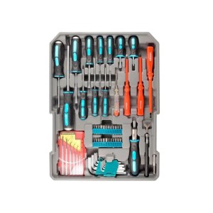 KIT FERRAMENTAS MALETA SOQUETES E CATRACA COM 186 PÇS  EDA 8YU 011123
