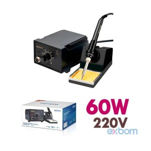 ESTAÇÃO DE FERRO DE SOLDA PROFISSIONAL 220V 60W FX960B