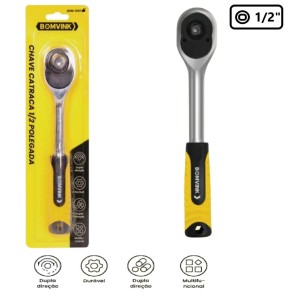 CHAVE CATRACA 1/2 CABO EMBORRACHADO 24 DENTES BOM-1297