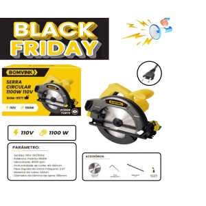 SERRA CIRCULAR ELETRICA 110V 1100W 185MM 7
