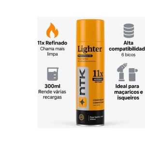 GAS BUTANO REFIL PARA ISQUEIRO 300ML NTK 460891